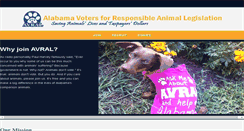 Desktop Screenshot of alabamavotesforanimals.org